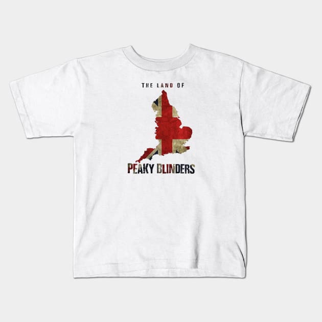 THE LAND OF PEAKY BLINDERS Kids T-Shirt by shannonmoffatt